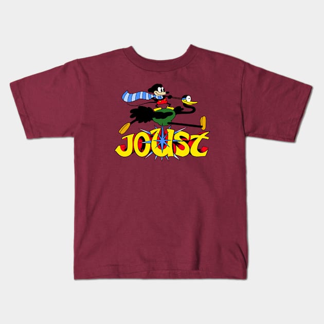 Mouse Joust Kids T-Shirt by Super Secret Villain